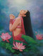 Abhisarika (ART_8902_72253) - Handpainted Art Painting - 20in X 26in