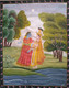 Radha Krishnan  (ART_8826_72443) - Handpainted Art Painting - 11in X 15in
