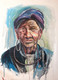 Mountain lady  (ART_8909_72262) - Handpainted Art Painting - 21in X 26in