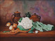 Cauliflower Onion Pots And Cloth (ART_8857_72497) - Handpainted Art Painting - 24in X 18in