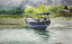 Boat (ART_8867_72492) - Handpainted Art Painting - 22in X 13in