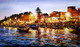 Beauty Of Evening  Varanasi Ghat (ART_1232_72473) - Handpainted Art Painting - 41in X 24in