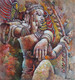 Nataraja (ART_8849_72517) - Handpainted Art Painting - 33in X 33in
