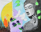 BUDHA (ART_8862_72788) - Handpainted Art Painting - 19in X 24in