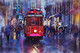 Tram City Of Joy (PRT_8645_72832) - Canvas Art Print - 24in X 16in