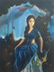 The lady (ART_3523_60980) - Handpainted Art Painting - 30in X 40in