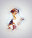 Dog Pet Terrier  (PRT_7809_72980) - Canvas Art Print - 20in X 24in
