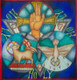 DivineArt_Trinity (ART_8796_72933) - Handpainted Art Painting - 12in X 24in