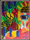 Cool Buddha (ART_8940_73033) - Handpainted Art Painting - 17in X 24in