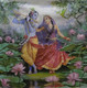 Radha krishna (ART_7699_73231) - Handpainted Art Painting - 36in X 36in