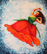 Dancing Flower (ART_8945_73124) - Handpainted Art Painting - 35in X 30in