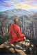 Monk 02 (ART_1522_73274) - Handpainted Art Painting - 24in X 36in