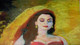 Woman In Fire Light (ART_4772_73410) - Handpainted Art Painting - 21in X 12in