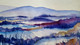 The Snow Winter Watercolor (PRT_7809_73386) - Canvas Art Print - 26in X 17in