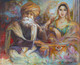 Morning Riaaz  (FR_1523_73466) - Handpainted Art Painting - 48in X 38in