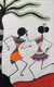 Warli Folk Art  (PRT_8429_73291) - Canvas Art Print - 24in X 36in