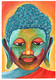 Meditating Buddha colorful (PRT_8121_65485) - Canvas Art Print - 24in X 16in