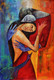 Affectionate  (ART_1522_25700) - Handpainted Art Painting - 30in X 46in