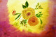 Shining Mums (ART_8580_73839) - Handpainted Art Painting - 20in X 14in