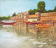 Benaras - Rewa Ghat (ART_8989_74040) - Handpainted Art Painting - 19in X 16in