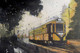 The Tram At Dharmatolla Kolkata 1 Original Arches Watercolor Cold Press (ART_8658_73998) - Handpainted Art Painting - 11in X 8in