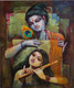 Krishna (ART_8896_71963) - Handpainted Art Painting - 36in X 48in