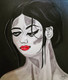 Half Girlfriend - Series 7 (ART_8015_74316) - Handpainted Art Painting - 24in X 36in