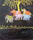 The Royal Elephants (ART_8657_74311) - Handpainted Art Painting - 20in X 24in