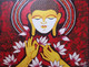 Meditating Buddha (ART_8015_74217) - Handpainted Art Painting - 39in X 24in
