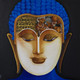Buddha (ART_8942_73049) - Handpainted Art Painting - 30in X 30in