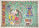 Radha Krishna (ART_9002_74365) - Handpainted Art Painting - 30in X 22in