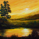 Moods Of Nature (ART_464_74339) - Handpainted Art Painting - 36in X 36in
