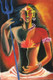 Arthanareeswara (ART_9008_74582) - Handpainted Art Painting - 18in X 24in