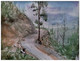 Village path (ART_8987_74765) - Handpainted Art Painting - 6in X 8in