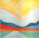 MOUNTAIN VALLEY (ART_1033_74662) - Handpainted Art Painting - 12in X 12in