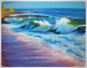 Waves (ART_7615_74820) - Handpainted Art Painting - 20in X 16in