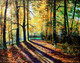 Colours Of Autumn (ART_7615_74819) - Handpainted Art Painting - 20in X 16in