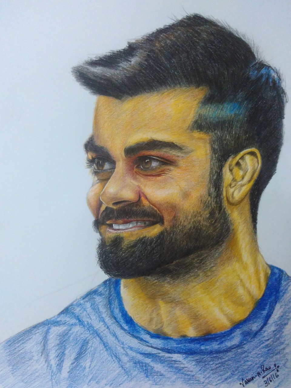 Viratkohli Drawings  Sketch by Naveen Kumar  Artistcom