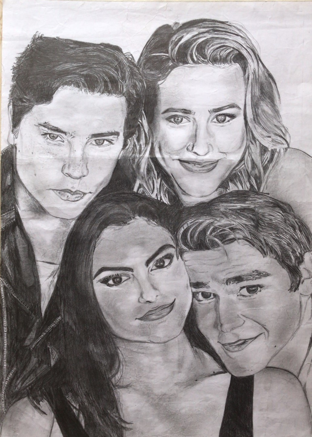 Buy Riverdale characters sketch Handmade Painting by KEERTI JITURI ...