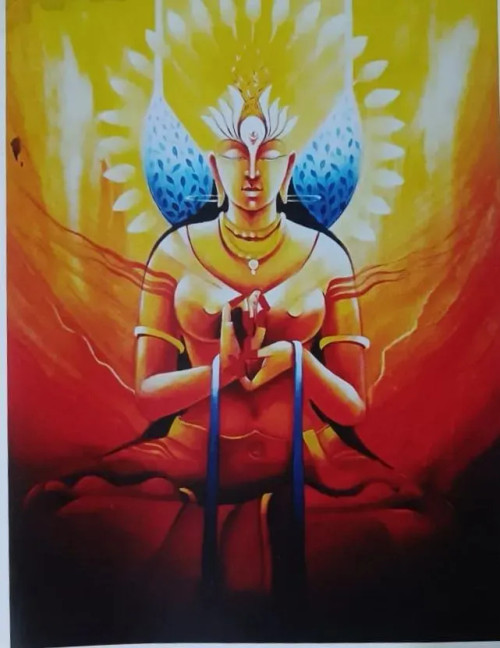 Buy Spirituality - Abstract Spiritual Painting Online | Fizdi