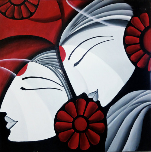 Matte Abstract Handmade Acrylic Painting On Canvas in Ankleshwar at best  price by Ashapuri Radium Art & Lamination - Justdial