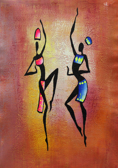 Buy African Art 07 Handmade Painting by Ram Achal. Code:ART_1522_19910