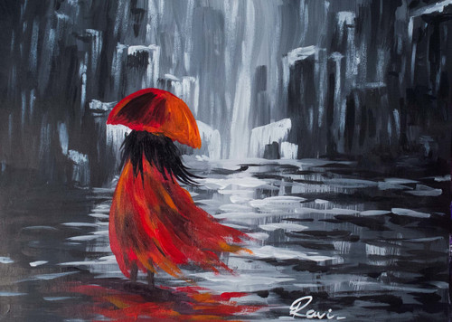 Buy Women In A World Of Modernization Handmade Painting By Ravi Viswanathan Code Art 2934 20504 Paintings For Sale Online In India