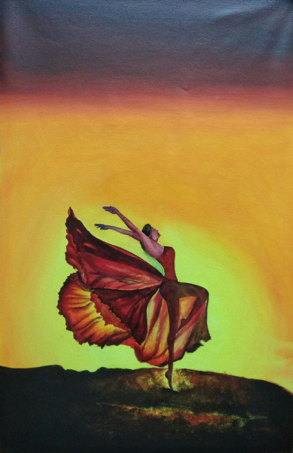 Buy Freedom on a canvas Handmade Painting by Surya C G. Code:ART_3152
