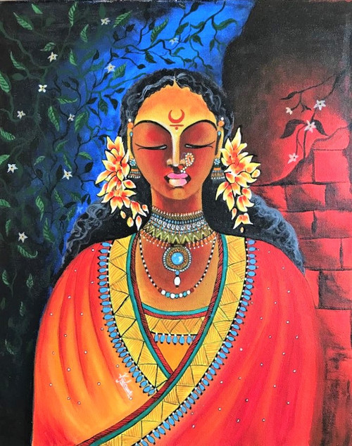 Buy Beautiful Maharashtrian Marathi Women With Flowers In Her