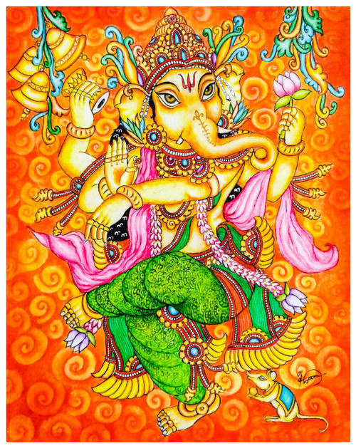 HD wallpaper Lord Ganesha Dancing Ganesha illustration God dance multi  colored  Wallpaper Flare