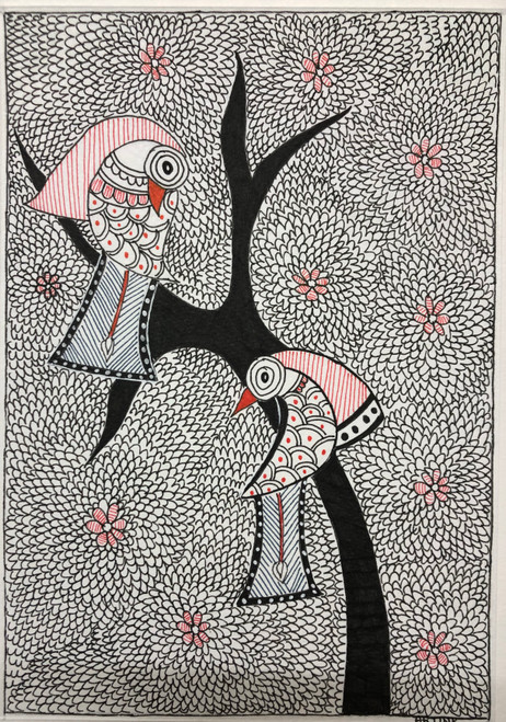 Madhubani Painting without frame - 8