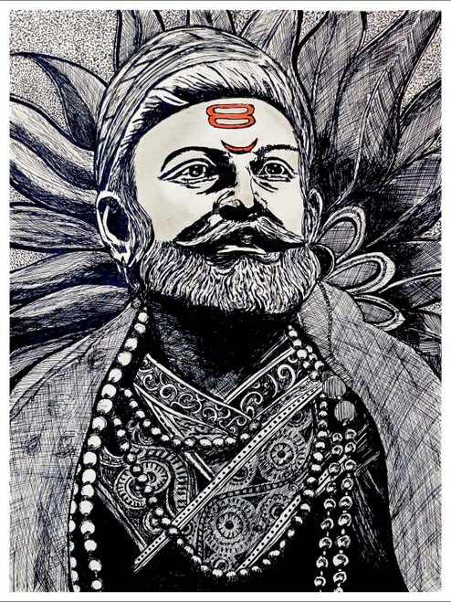 Chhatrapati Shivaji Maharaj Drawing 🙏🏻🚩 #art #shivratri #mahadev #shivit  #shiva #ujjainmahakaal #bholenath #charcoal #jaishreera... | Instagram