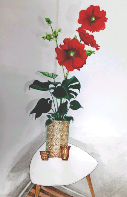 Buy Flower vase Handmade Painting by SHEETAL BHATIA. Code:ART_6872_40792 -  Paintings for Sale online in India.