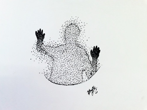 Stippling Drawing #62 - How to Draw A Leaf Using Dots| Leaf Pencil Drawing  | Stippling Art - YouTube